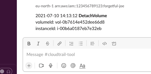 Narratrail in Slack